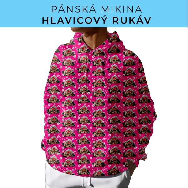 PÁNSKÝ střih - mikina s kapucí