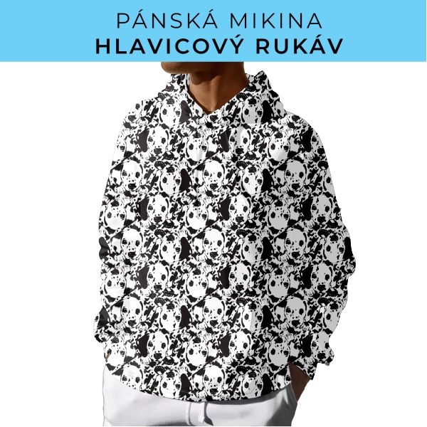 PÁNSKÝ střih - mikina s kapucí