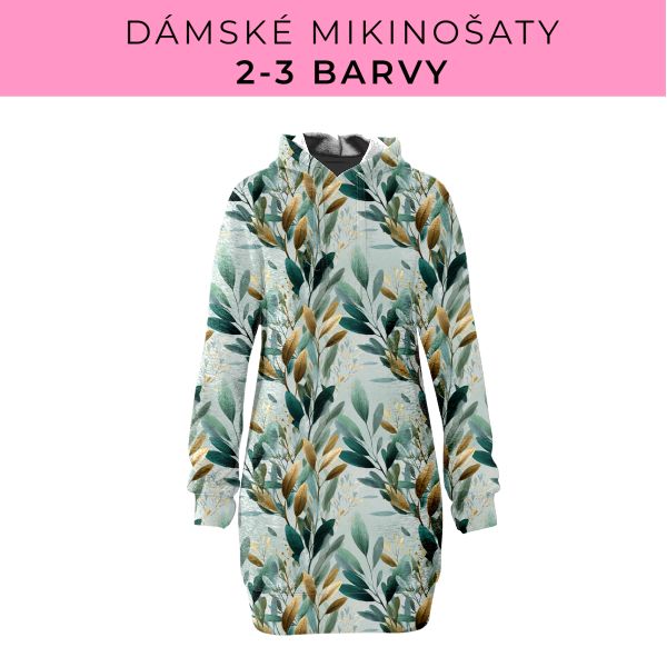 DÁMSKÝ střih - Mikinošaty 2-3 barvy