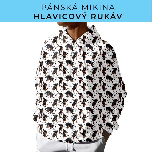 PÁNSKÝ střih - mikina s kapucí