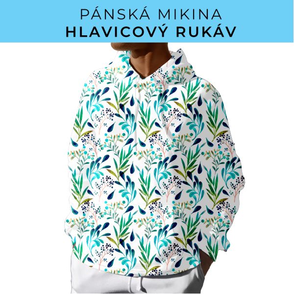 PÁNSKÝ střih - mikina s kapucí