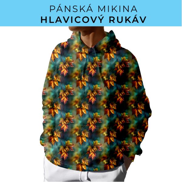 PÁNSKÝ střih - mikina s kapucí