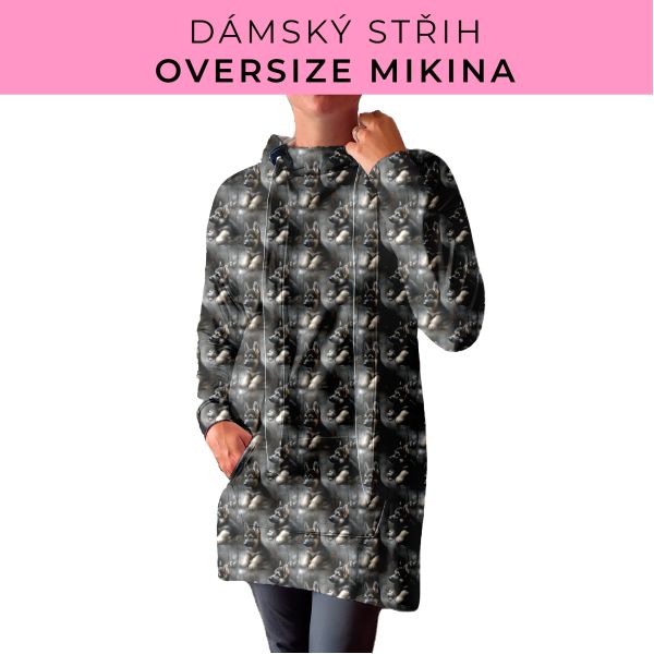 DÁMSKÝ střih - Oversize mikina