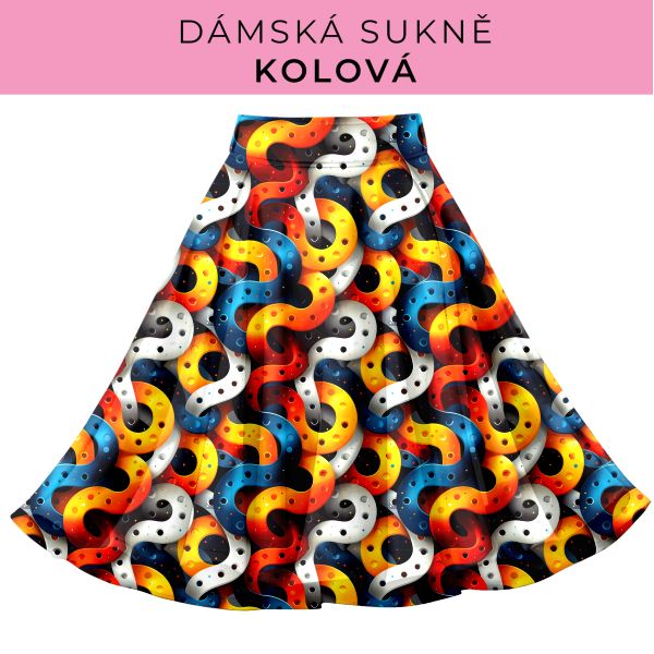 DÁMSKÝ střih - Kolová sukně