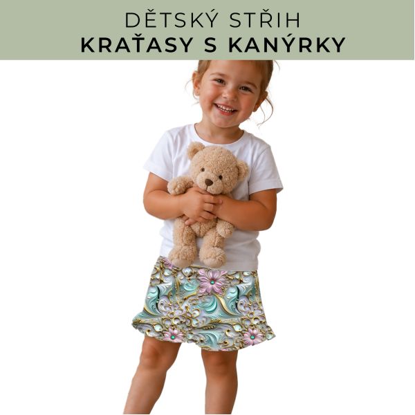 Dětský střih - Kraťásky s kanýrkem