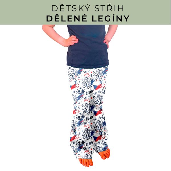 Dětský střih - Dělené legíny