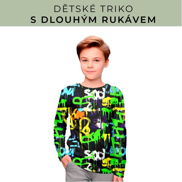 DĚTSKÝ střih - triko dlouhý rukáv