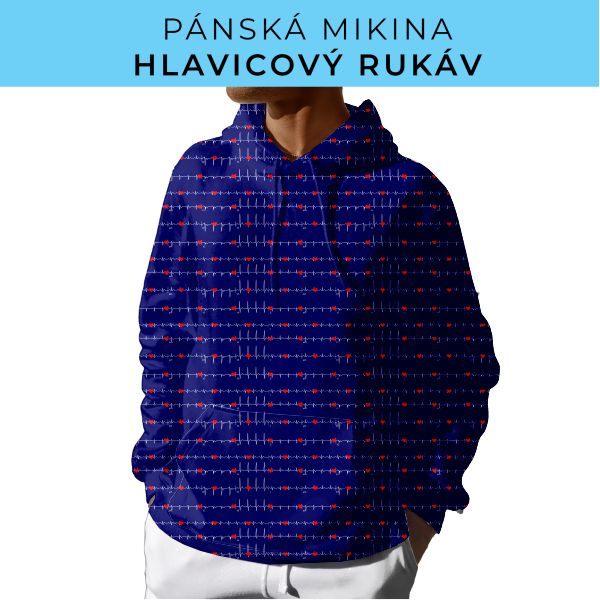 PÁNSKÝ střih - mikina s kapucí