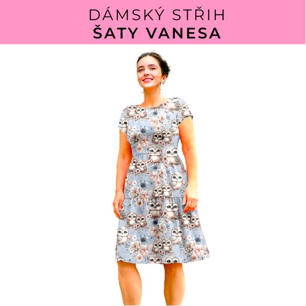 Dámský střih šaty Vanesa