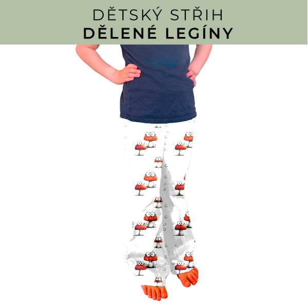 Dětský střih - Dělené legíny