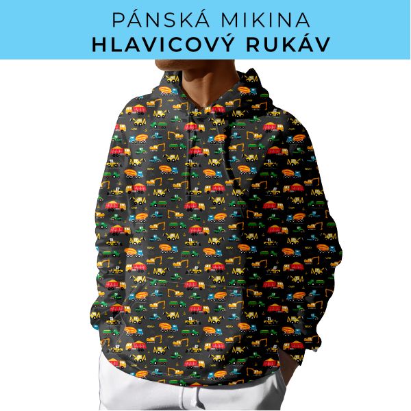 PÁNSKÝ střih - mikina s kapucí
