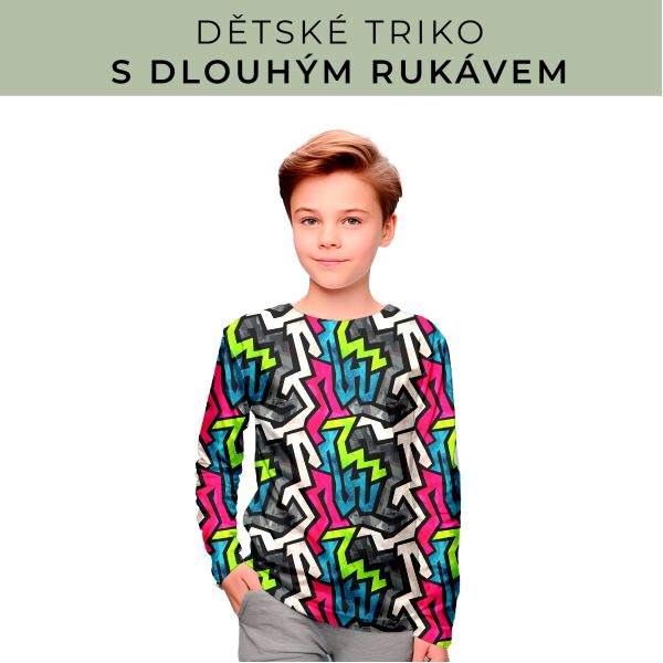 DĚTSKÝ střih - triko dlouhý rukáv