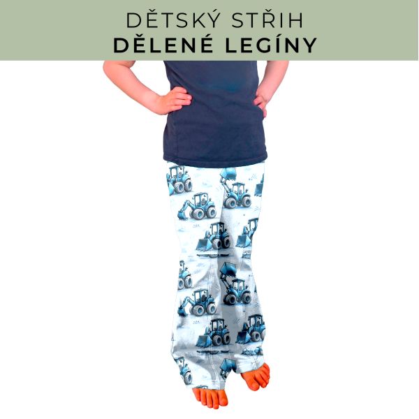 Dětský střih - Dělené legíny