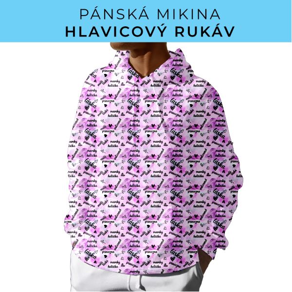 PÁNSKÝ střih - mikina s kapucí