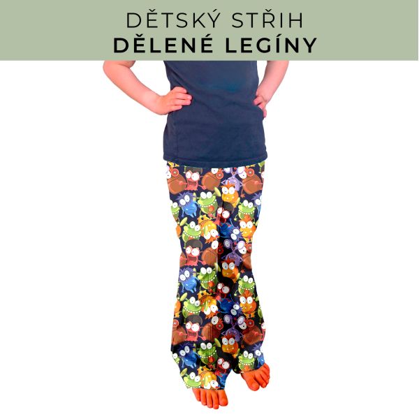Dětský střih - Dělené legíny