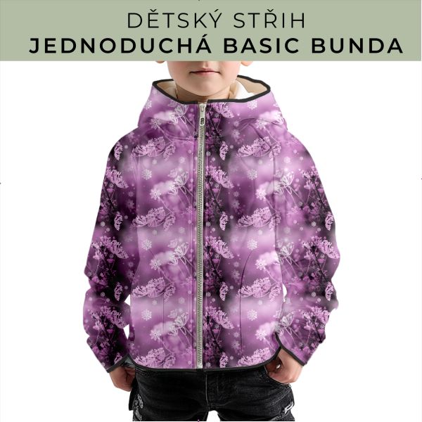 Dětský střih - jednoduchá dětská BASIC  bunda