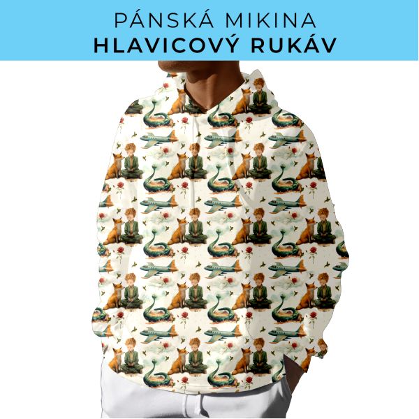 PÁNSKÝ střih - mikina s kapucí