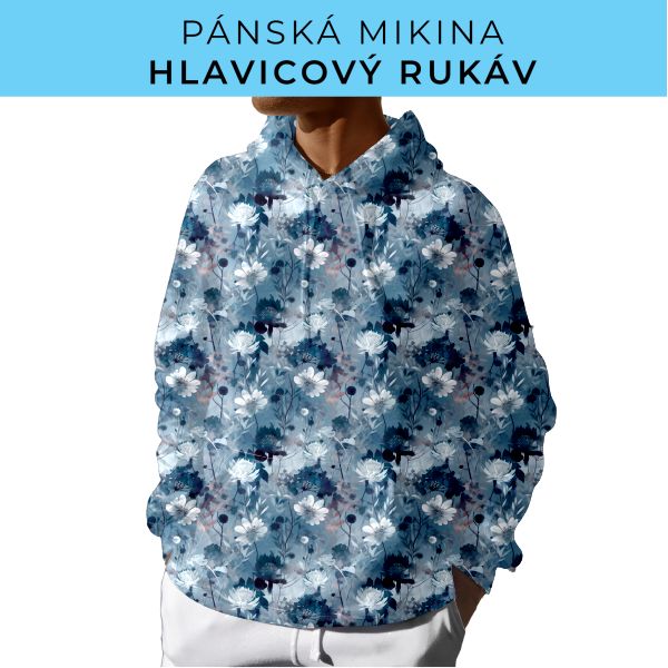 PÁNSKÝ střih - mikina s kapucí