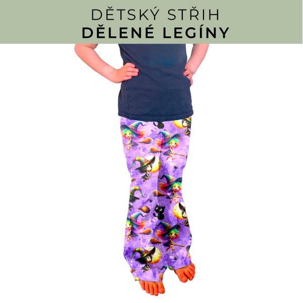 Dětský střih - Dělené legíny