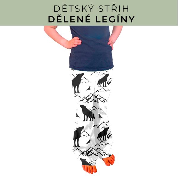 Dětský střih - Dělené legíny