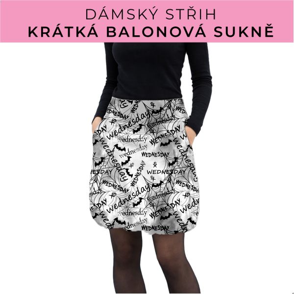 Dámský střih - balonová krátká sukně
