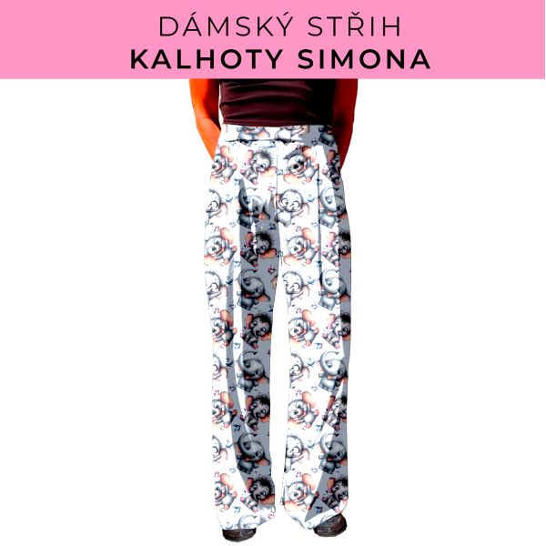Dámský střih - kalhoty Simona
