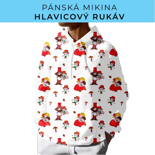 PÁNSKÝ střih - mikina s kapucí