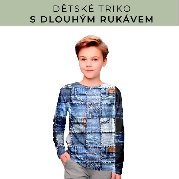 DĚTSKÝ střih - triko dlouhý rukáv