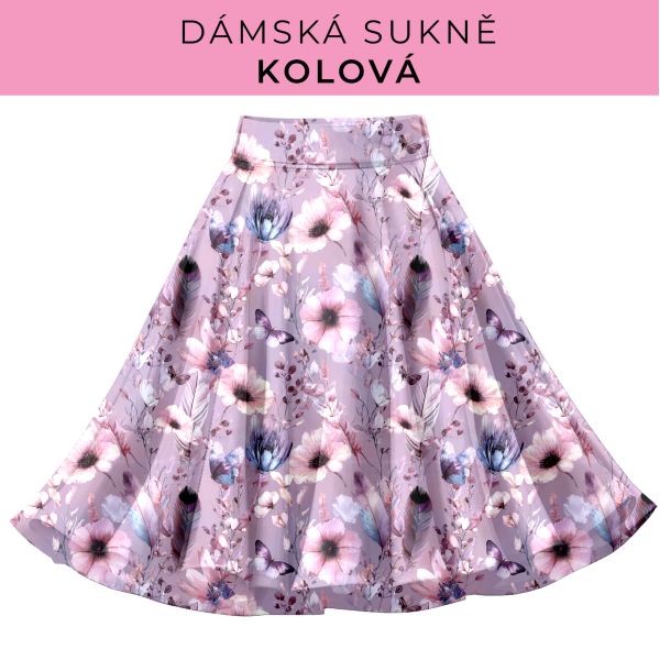 DÁMSKÝ střih - Kolová sukně