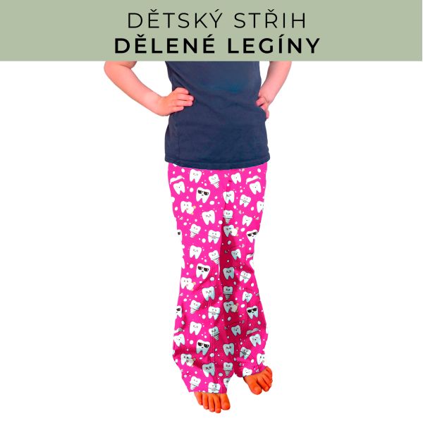 Dětský střih - Dělené legíny