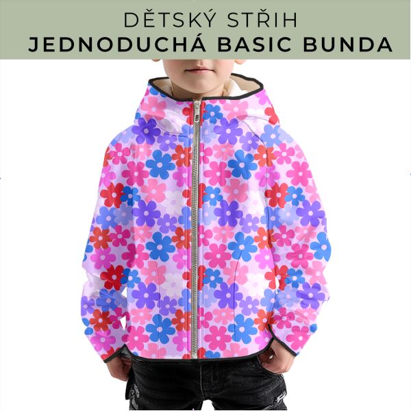 Dětský střih - jednoduchá dětská BASIC  bunda