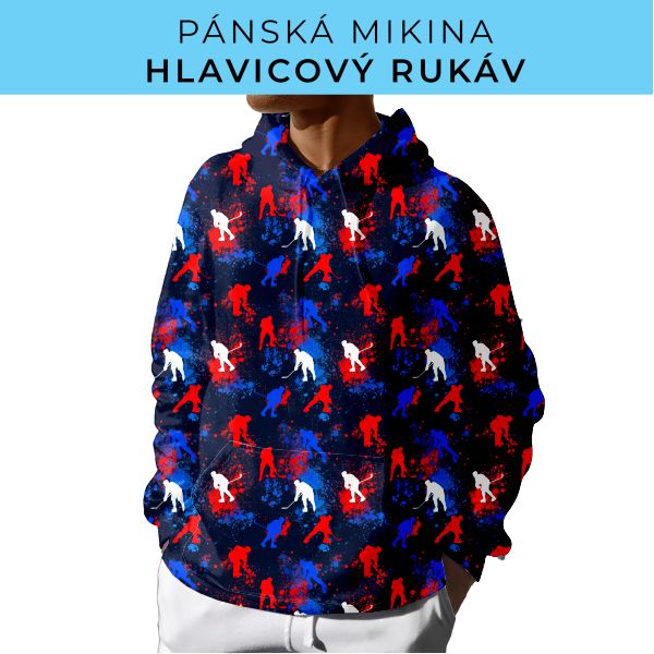 PÁNSKÝ střih - mikina s kapucí