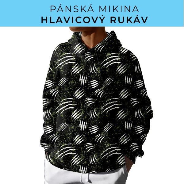 PÁNSKÝ střih - mikina s kapucí