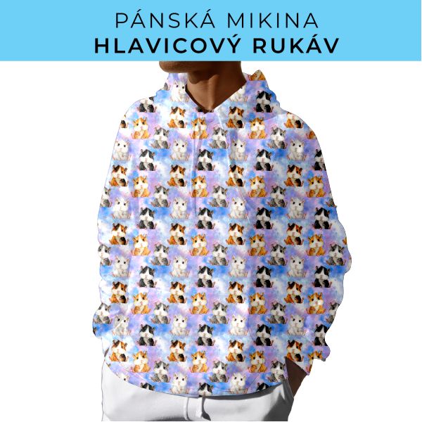 PÁNSKÝ střih - mikina s kapucí