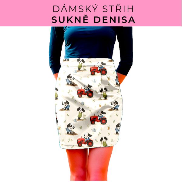 Dámský střih - Dámská sukně Denisa