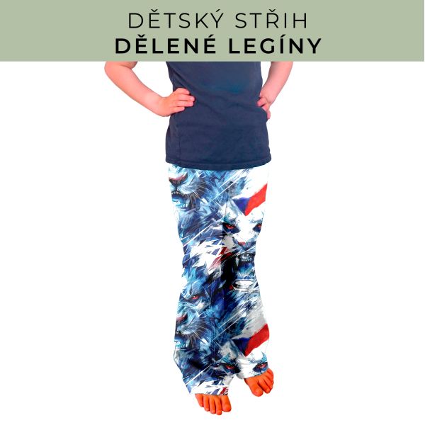 Dětský střih - Dělené legíny