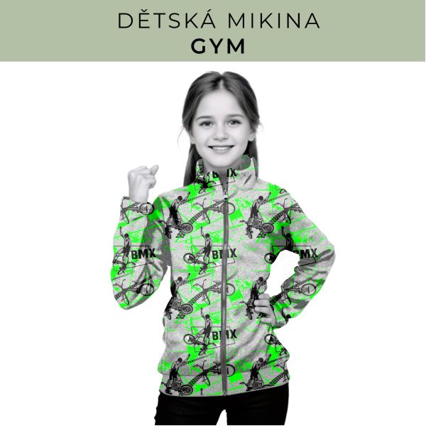 Dětská střih - mikina GYM
