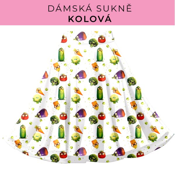 DÁMSKÝ střih - Kolová sukně