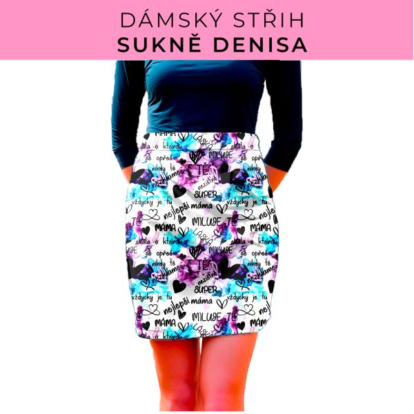 Dámský střih - Dámská sukně Denisa