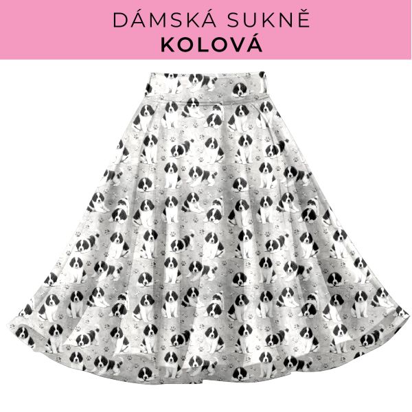 DÁMSKÝ střih - Kolová sukně