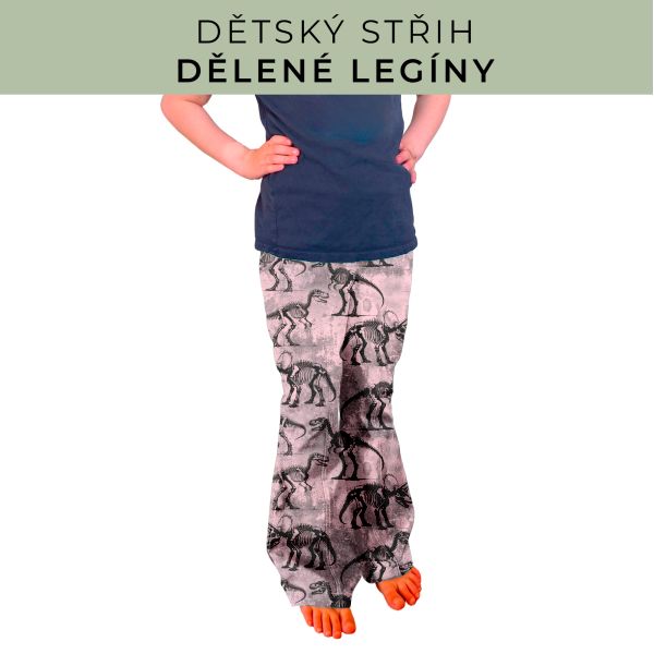 Dětský střih - Dělené legíny