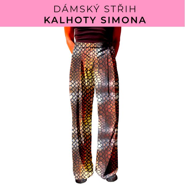 Dámský střih - kalhoty Simona