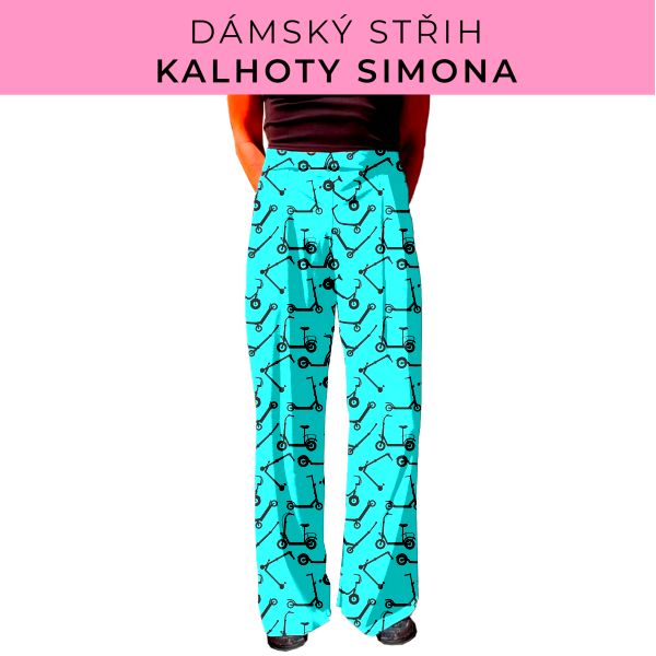 Dámský střih - kalhoty Simona