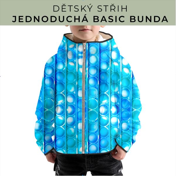 Dětský střih - jednoduchá dětská BASIC  bunda