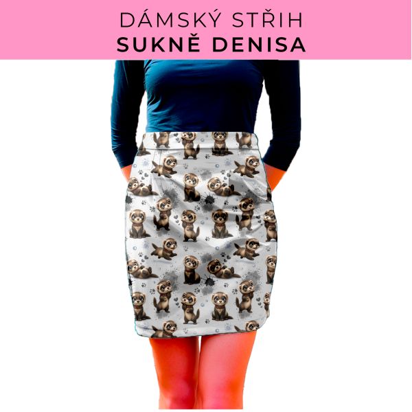 Dámský střih - Dámská sukně Denisa