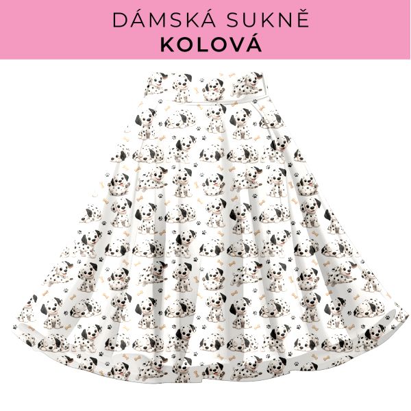 DÁMSKÝ střih - Kolová sukně