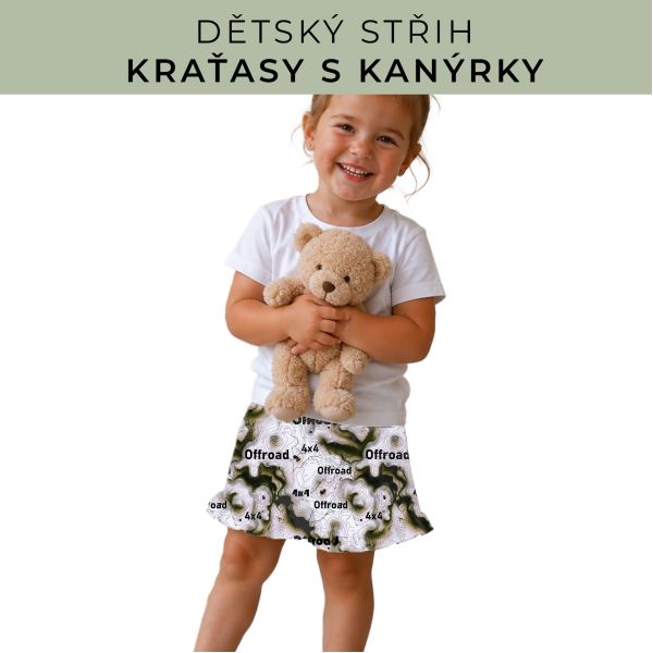 Dětský střih - Kraťásky s kanýrkem