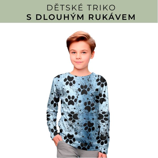 DĚTSKÝ střih - triko dlouhý rukáv