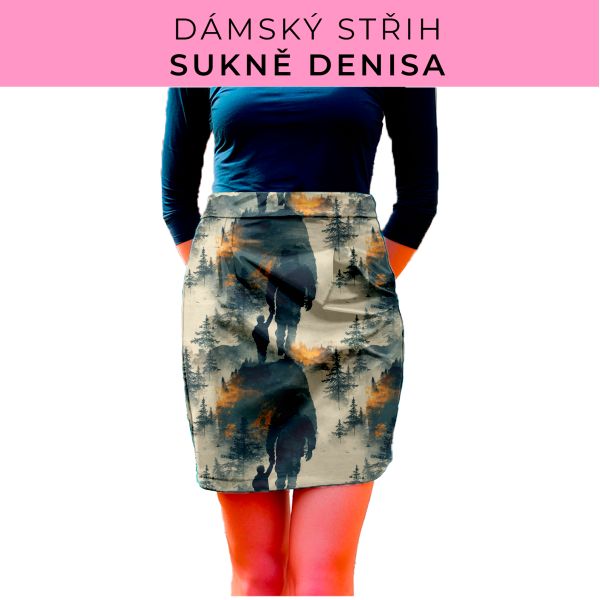 Dámský střih - Dámská sukně Denisa