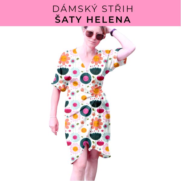 Dámský střih na šaty  Helena